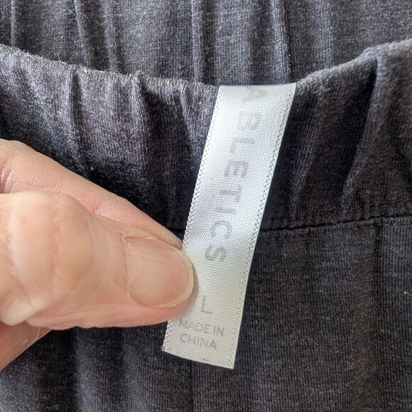 Fabletics RestoreKnit High Rise Tapered Lounge Jogger Pant Pewter Gray L - Picture 6 of 6